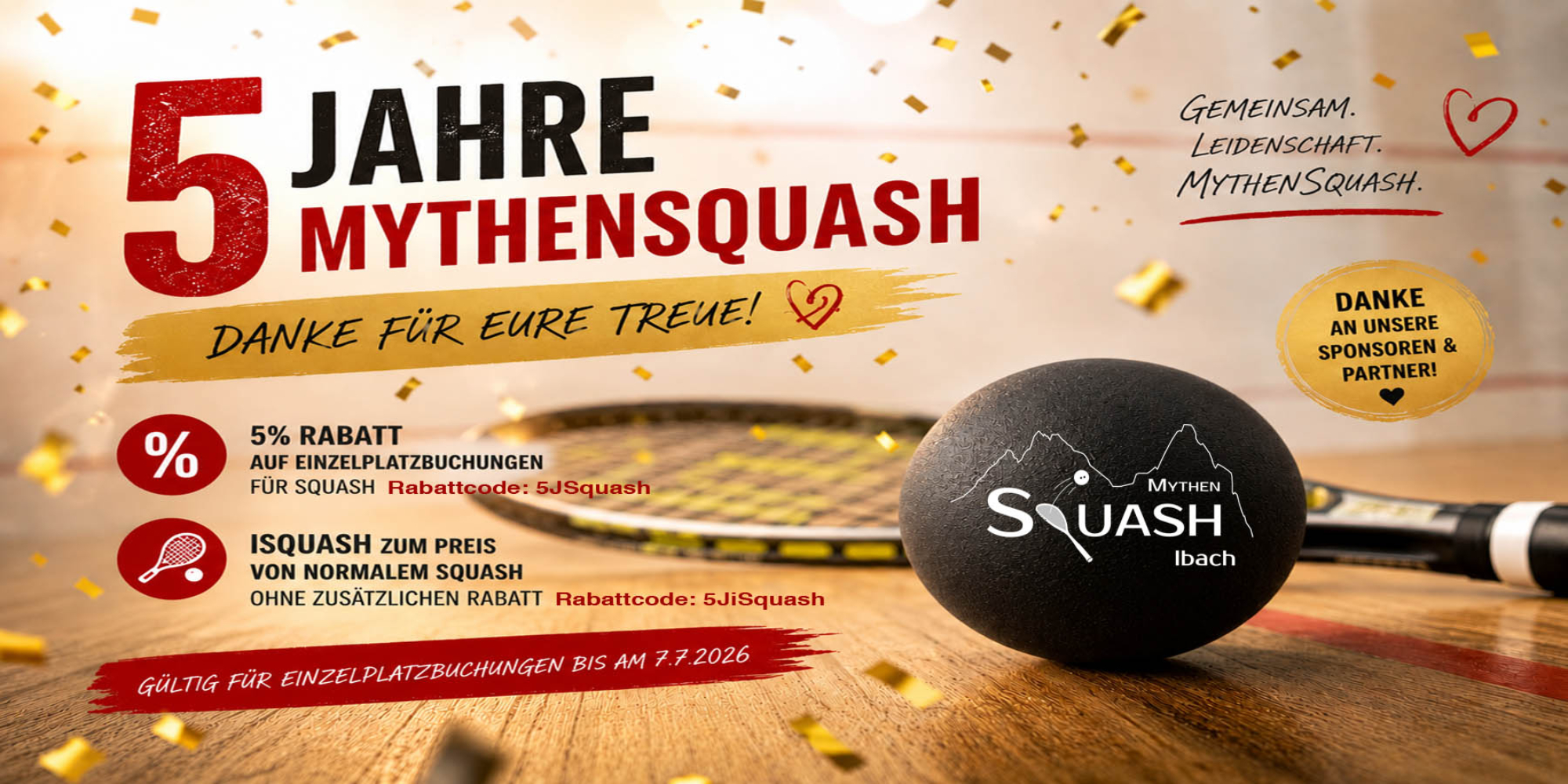 Flyer 5 Jahre MythenSquash Banner